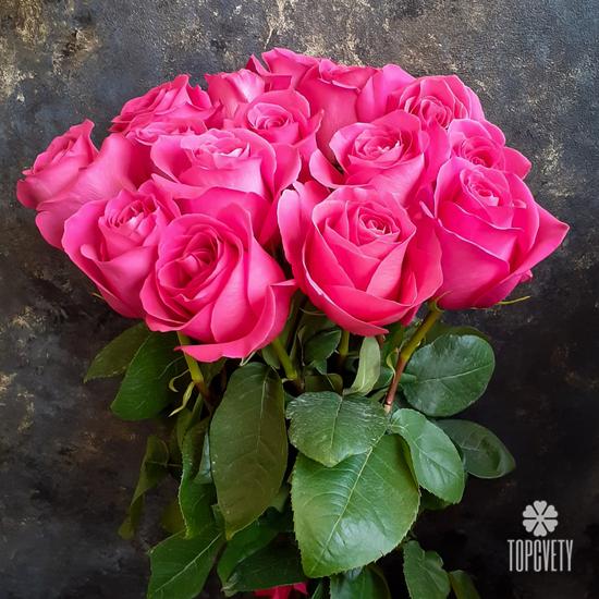 Букет из 15 розовых роз Пинк Флойд