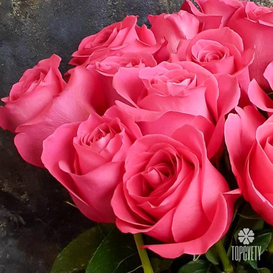 Букет из 15 розовых роз Пинк Флойд