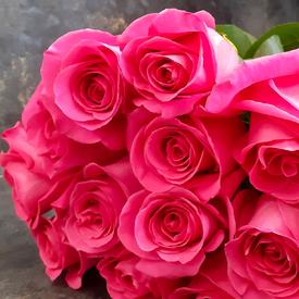 Букет из 15 розовых роз Пинк Флойд