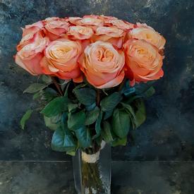 Букет из 19 пионовидных роз Кахала 60см