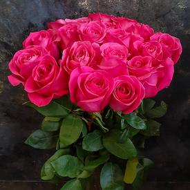 Букет из 19 розовых роз Пинк Флойд 70см