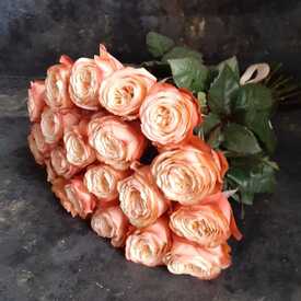 Букет из 21 пионовидной розы Кахала 60см