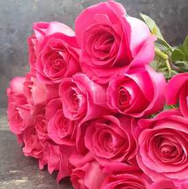 Букет из 21 розовой розы Пинк Флойд 