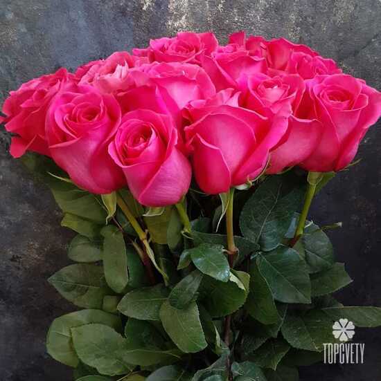 Букет из 21 розовой розы Пинк Флойд 