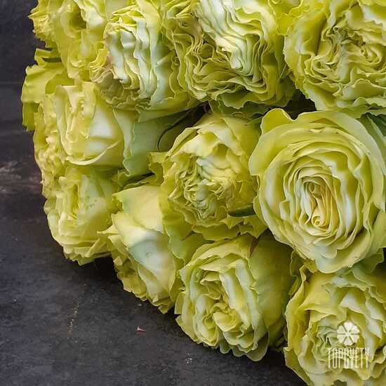 Букет из 17 роз Лимонад 50см