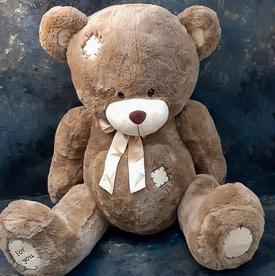 Игрушка Плюшевый медведь с бантом 70см