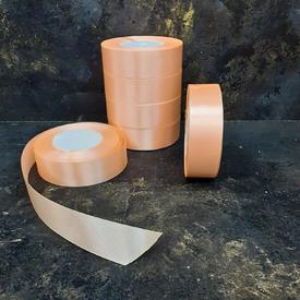 Лента атласная кремовая