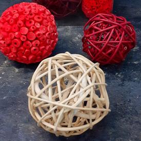 Шары Декоративные из ротанга