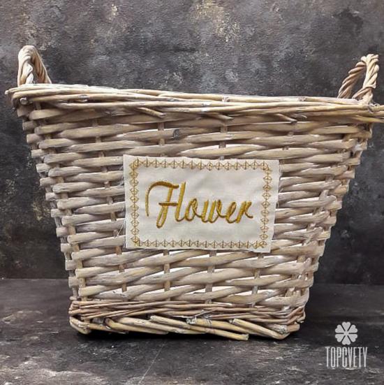 Плетеная корзина №4