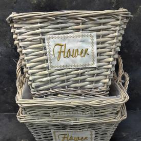 Плетеная корзина №4