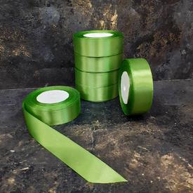 Лента атласная зеленая