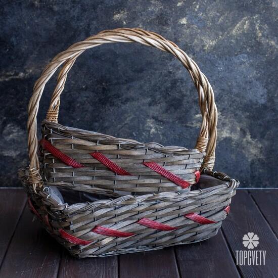 Плетеная корзина №7