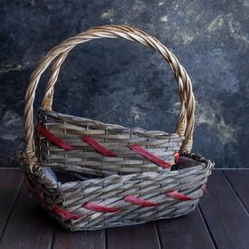 Плетеная корзина №7