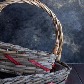 Плетеная корзина №7