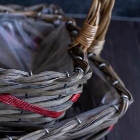 Плетеная корзина №7