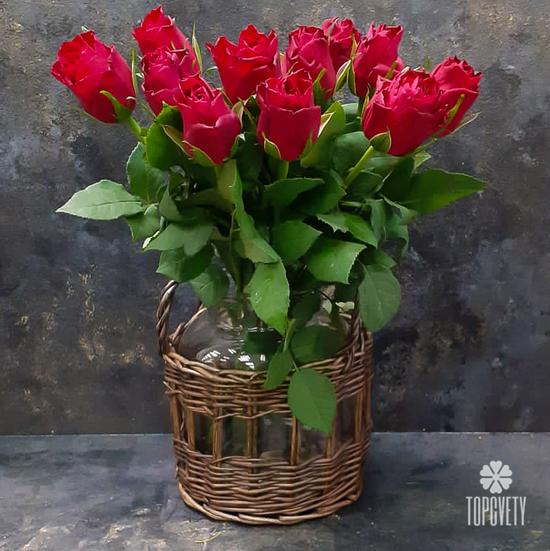 Роза Кения в упаковке - 3 уп