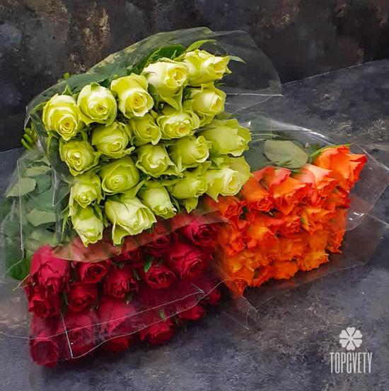 Роза Кения в упаковке - 3 уп