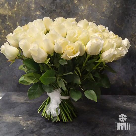 Букет из 51 белой розы