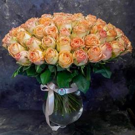 Букет из 51 оранжевой розы 