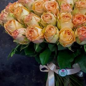 Букет из 51 оранжевой розы 