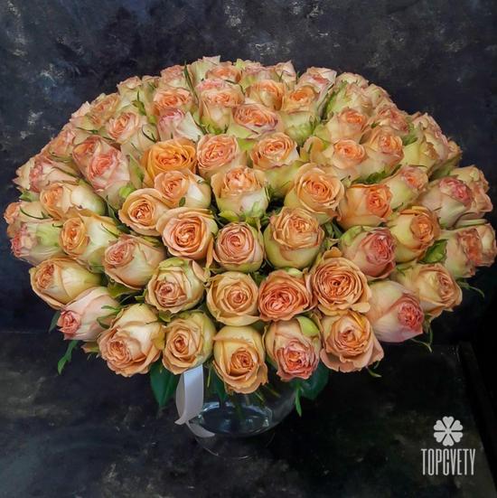 Букет из 51 оранжевой розы 