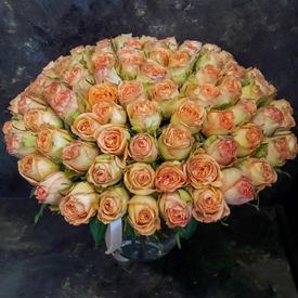 Букет из 51 оранжевой розы 