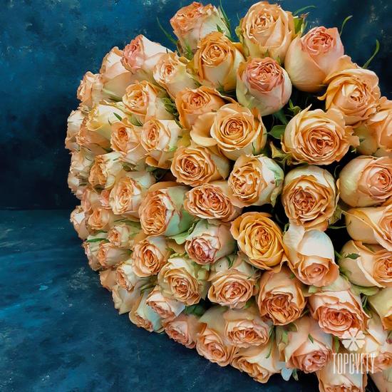 Букет из 51 оранжевой розы 