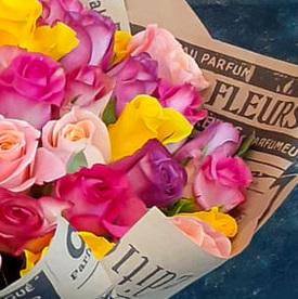 Букет из 51 розы микс 40см