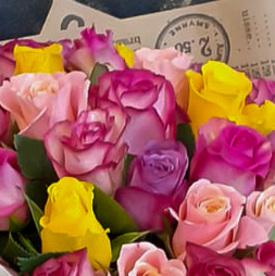 Букет из 51 розы микс 40см