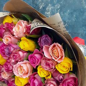 Букет из 51 розы микс 40см