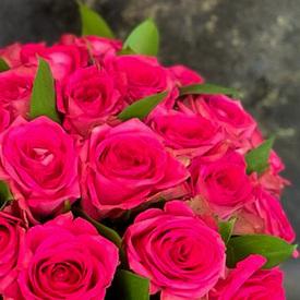 Букет из 35 розовых роз в коробке