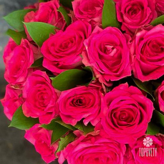 Букет из 35 розовых роз в коробке