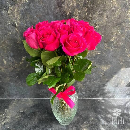 Букет из 15 розовых роз Пинк Флойд