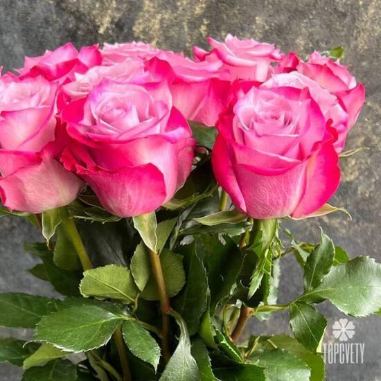 Букет из 11 сиреневых роз 