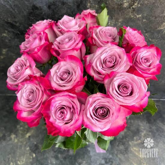 Букет из 15 сиреневых роз