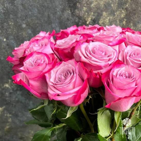 Букет из 21 сиреневых роз 50см