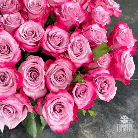 Букет из 45 сиреневых роз 50см