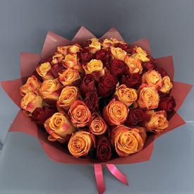 Букет из 51 розы микс 40см