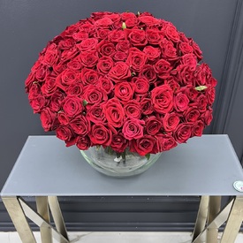 Букет из 101 красной розы 50см