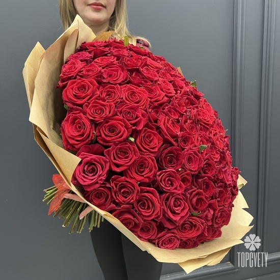 Букет из 151 красной розы 