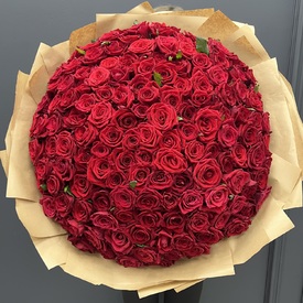 Букет из 151 красной розы 