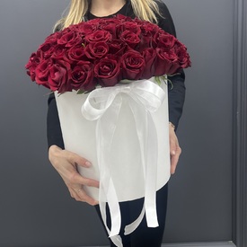 Букет из 101 красная роза в коробке