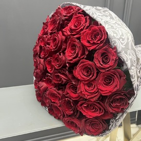 Букет из 51 красной розы Премиум 70см